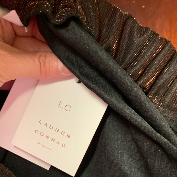 Lauren Conrad Copper Pleated Skirt NWT - Picture 7 of 8